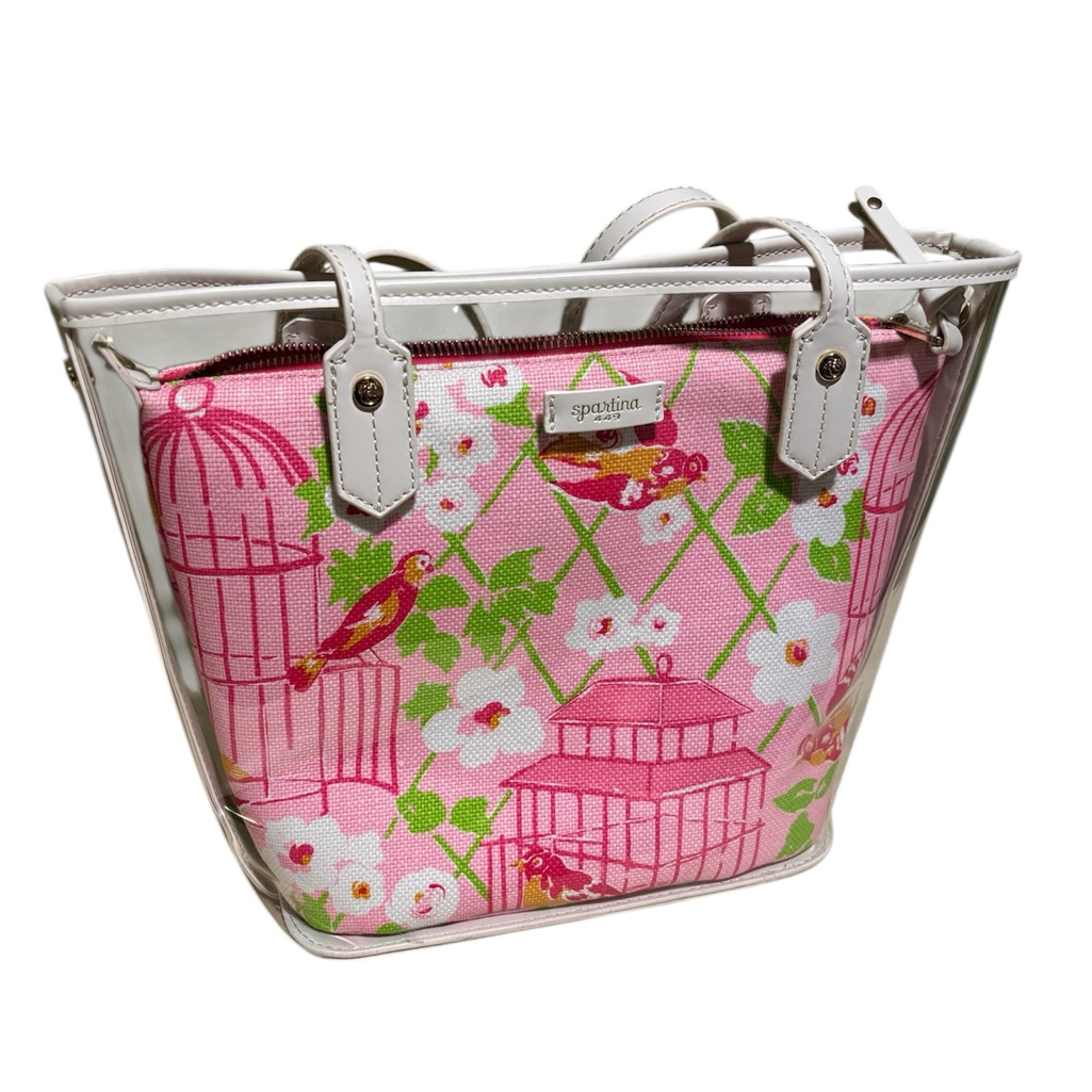 Spartina 449 Pink Floral Tote Bag